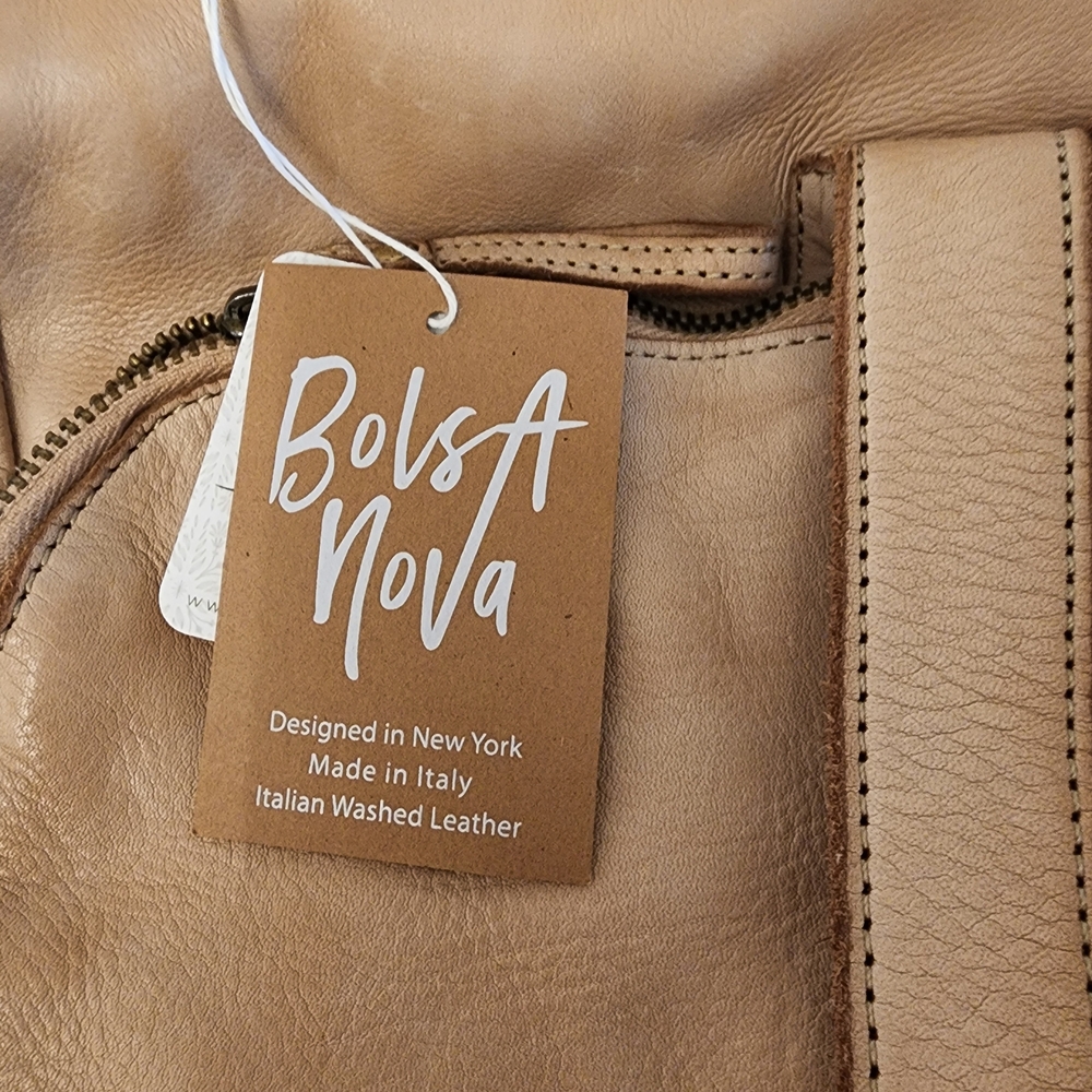 Tan Leather Women's Backpack